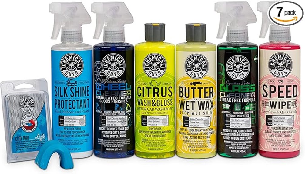 complete 7 item car detailing kit