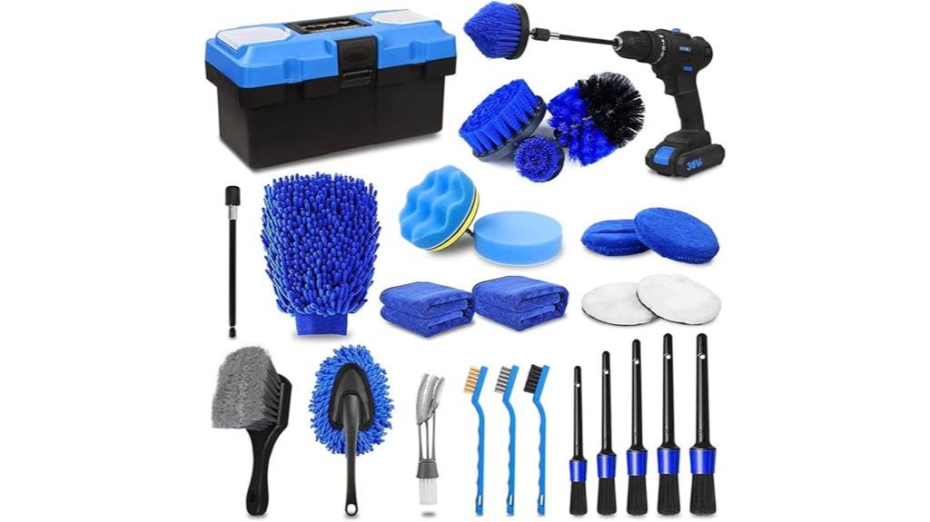 comprehensive car cleaning set