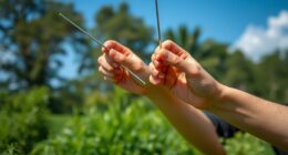 critical dowsing rod technique