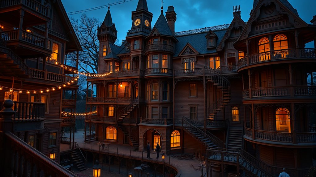 eccentric labyrinthine mystical architecture