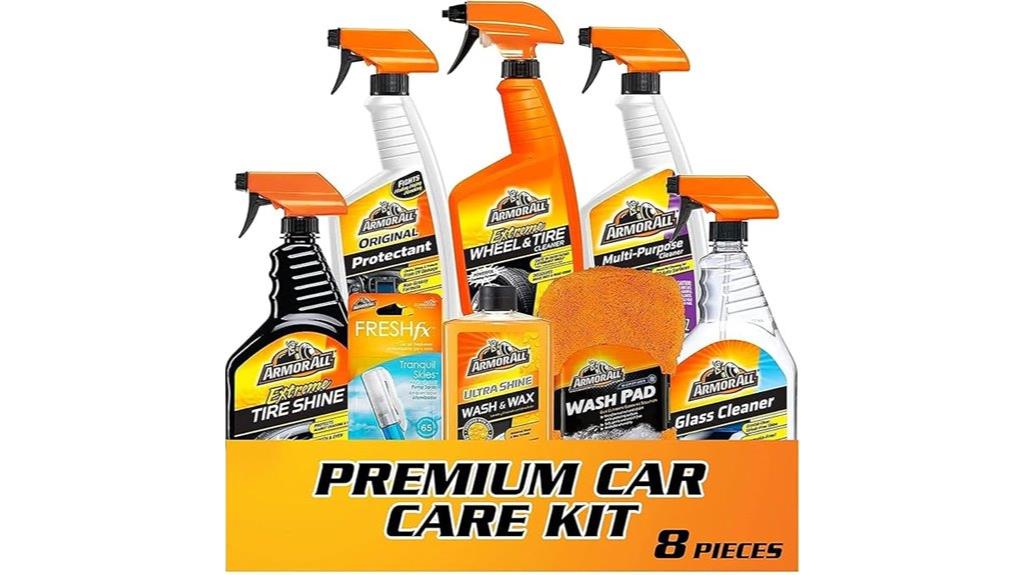 eight piece car cleaning set