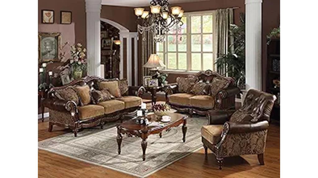 elegant four piece living room set