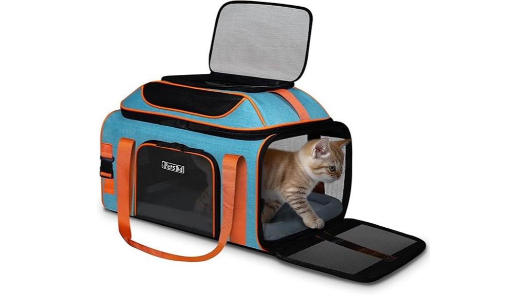 expandable soft sided pet carrier