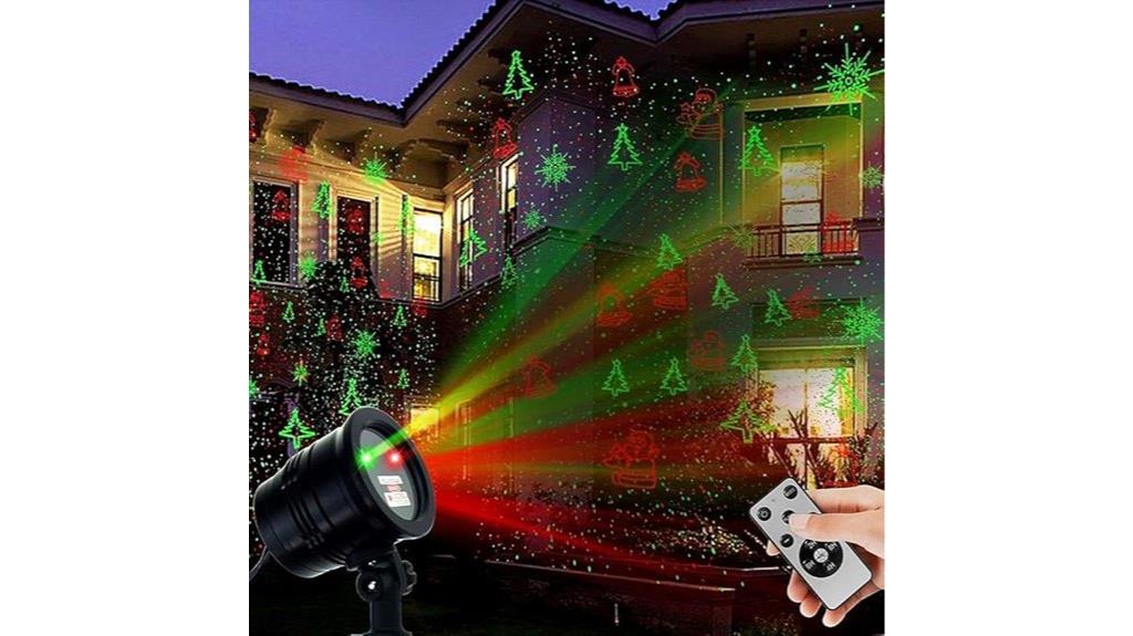 festive laser landscape projection