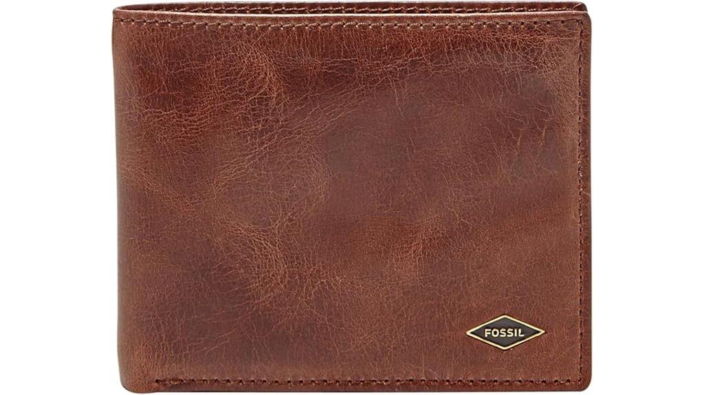 fossil rfid bifold wallet