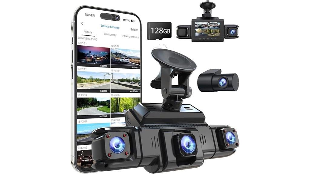 four camera dash cam system