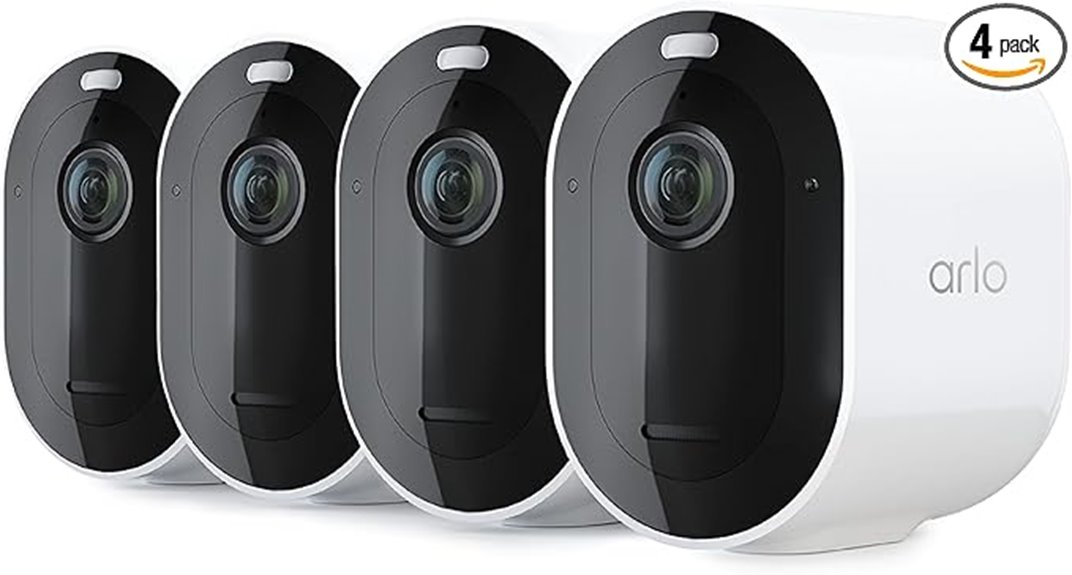 four camera outdoor security system