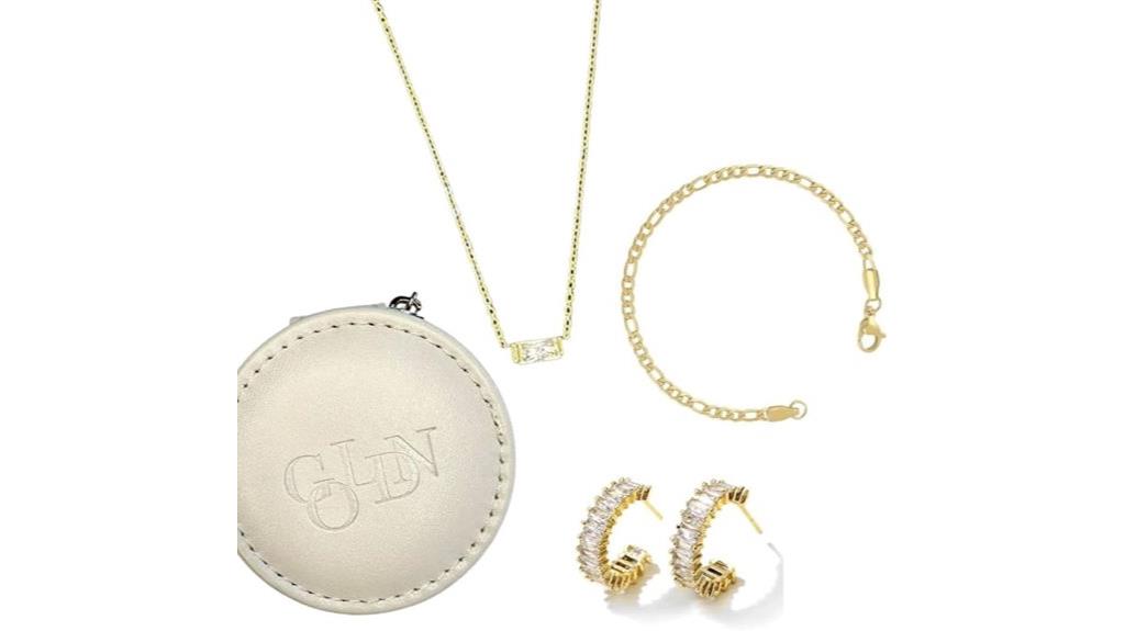 gold plated jewelry set