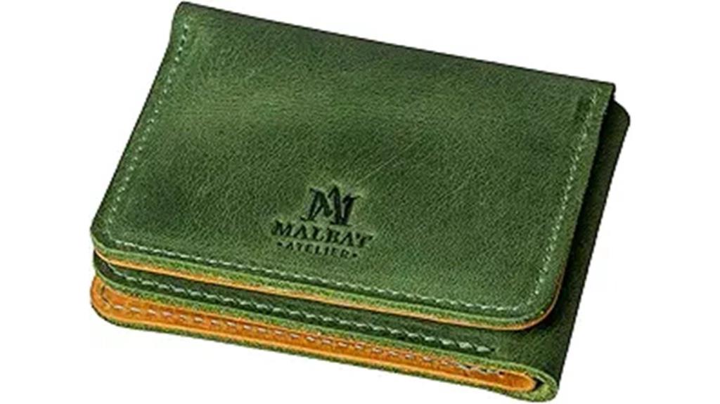 handmade us leather wallet