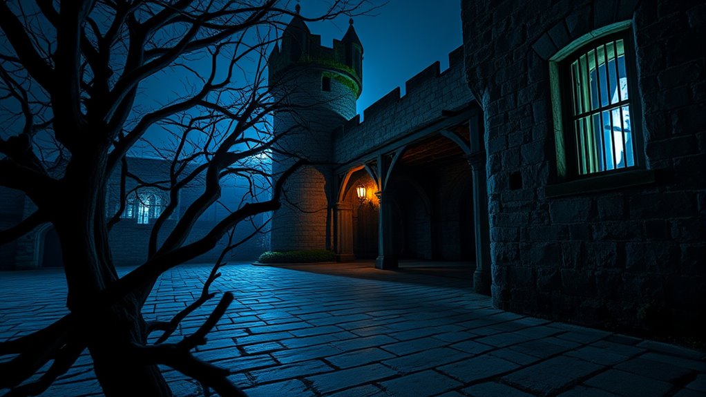 haunted castle with ghostly legends