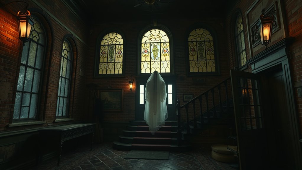 haunted mansion with restless spirits