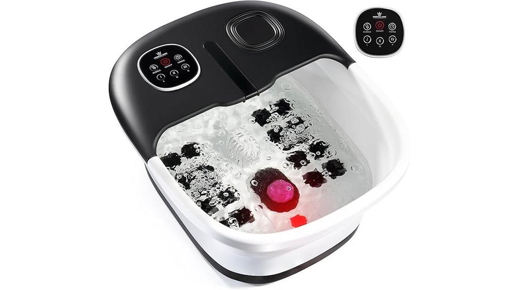heated foot spa features