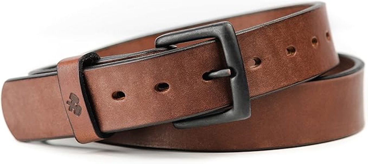 heavy duty leather belt