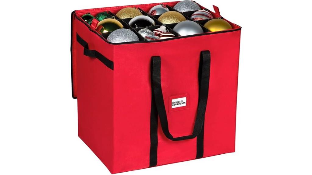 heavy duty ornament storage container