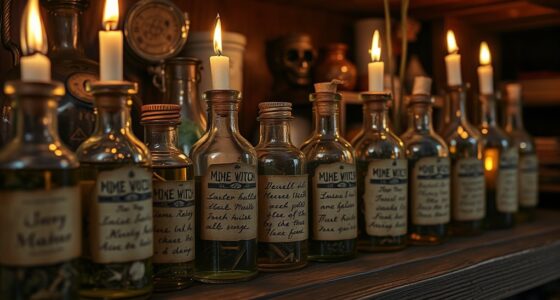 hidden protective magical bottles