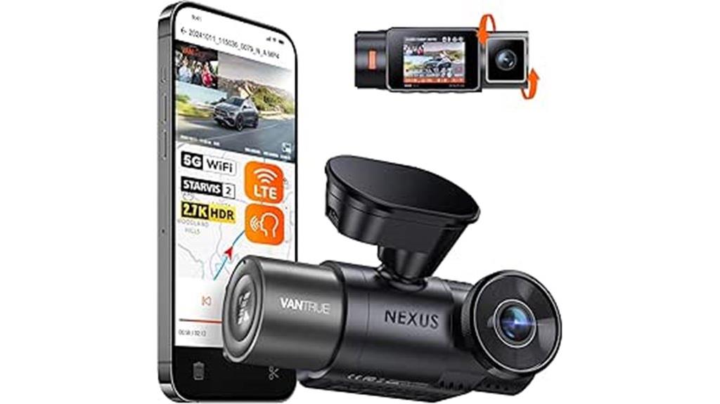 high resolution dual car camera