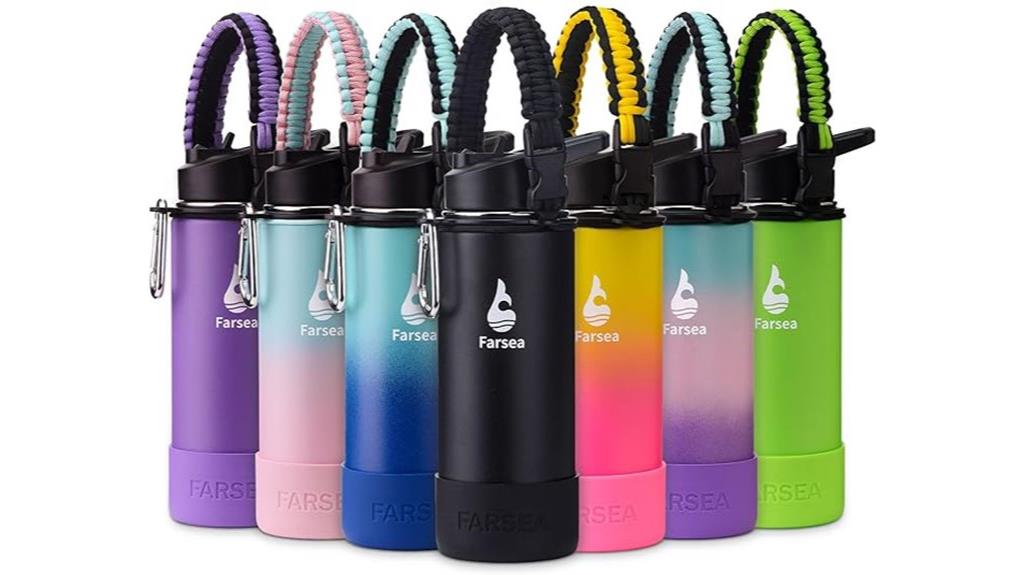 insulated bottle with paracord