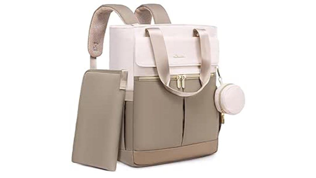 insulated laptop diaper backpack