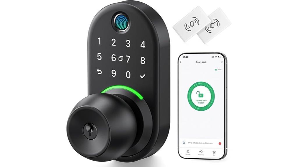 keyless door lock handle