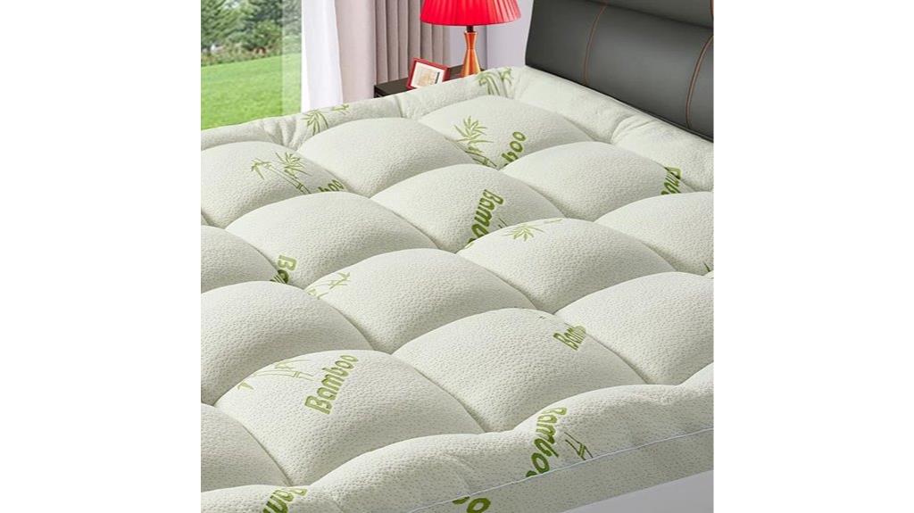 king size bamboo mattress topper