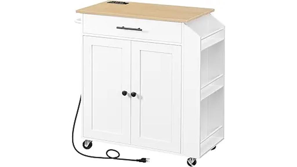 kitchen island with power