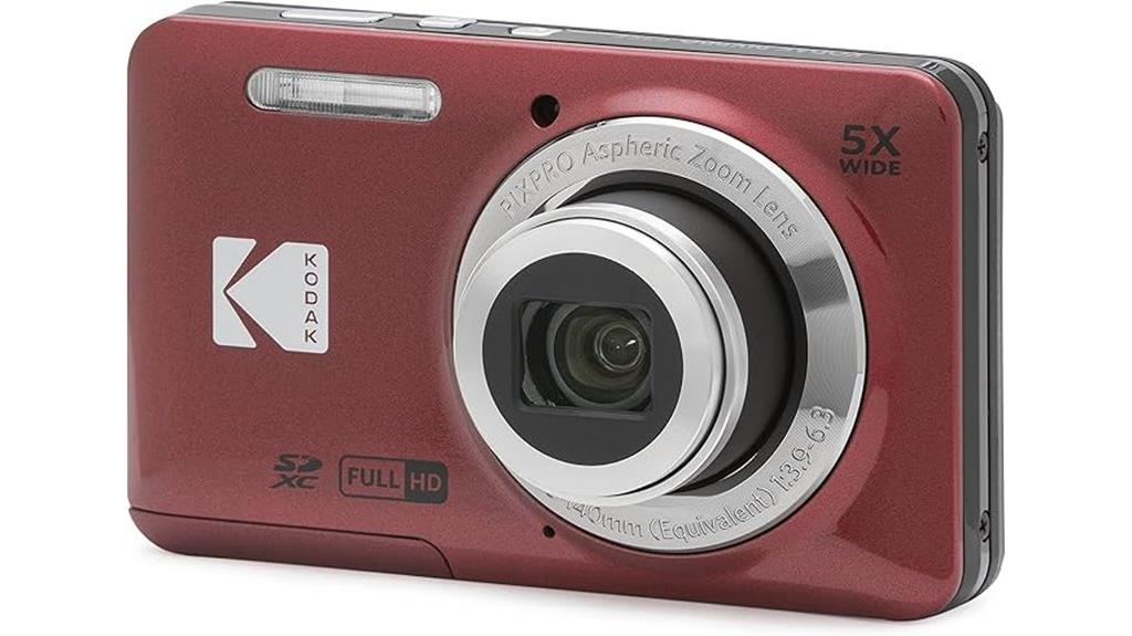 kodak pixpro fz55 red camera
