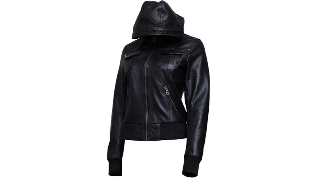 lambskin leather motorcycle jacket