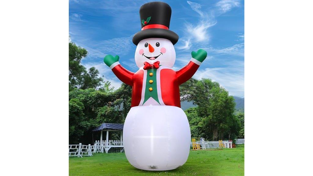 large 12 ft snowman inflatable