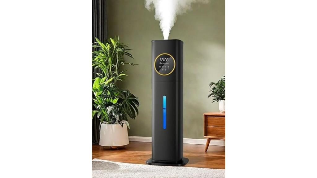 large black humidifier with nightlight