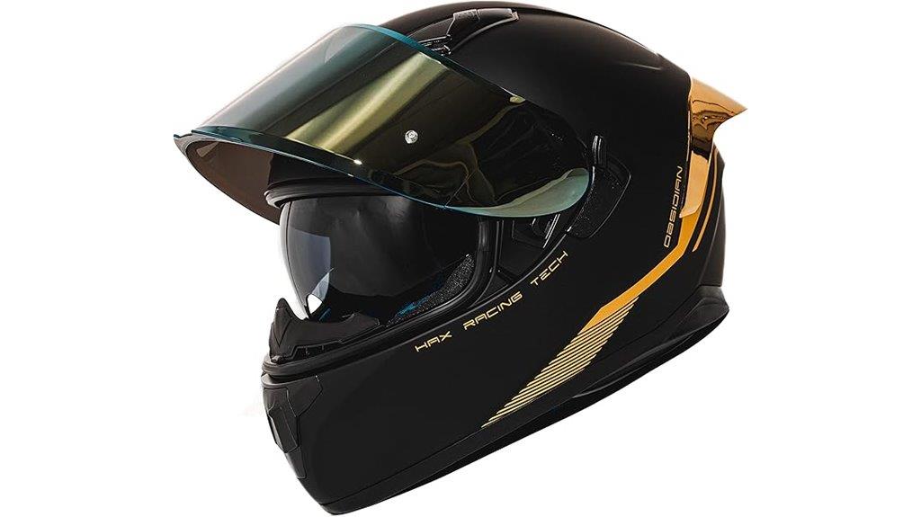 large black motorcycle helmet