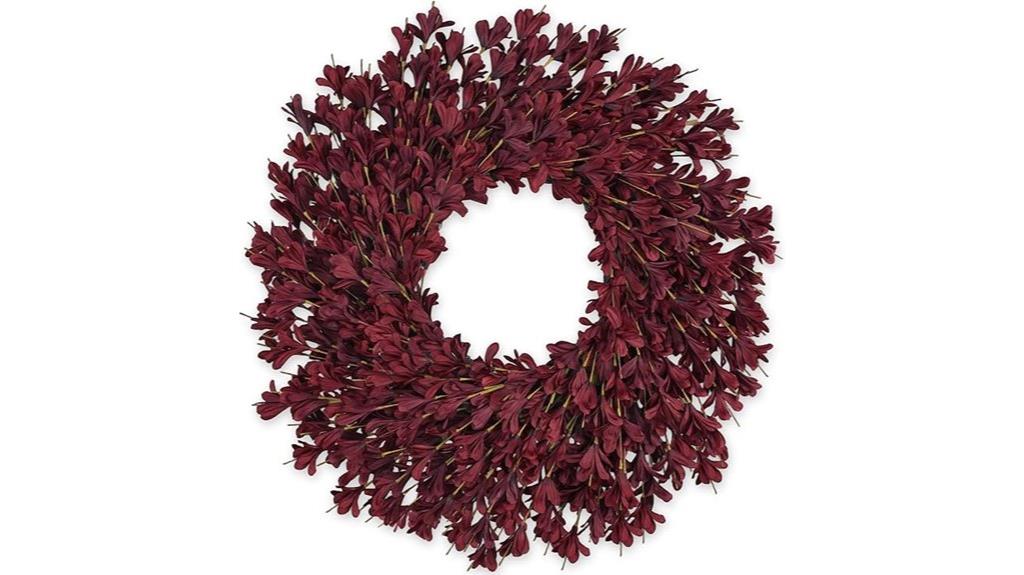 large outdoor fall wreath