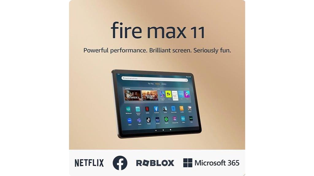 latest fire max tablet