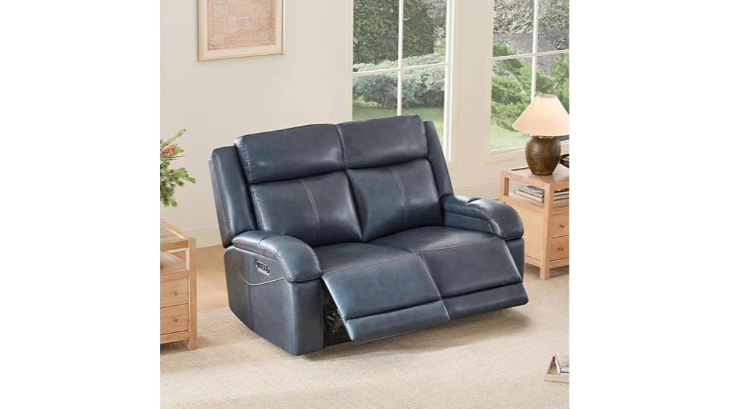 leather recliner sofa with charging ports