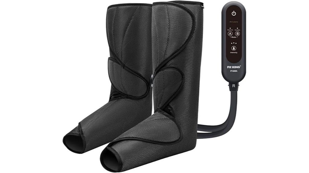 leg massage adjustable settings