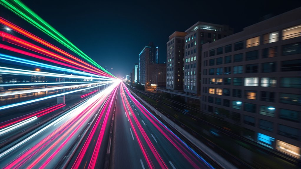 light trails and streaks