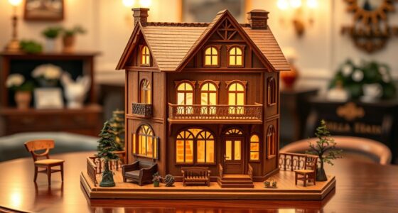 luxurious handcrafted wooden dollhouses