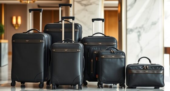 luxury durable travel luggage