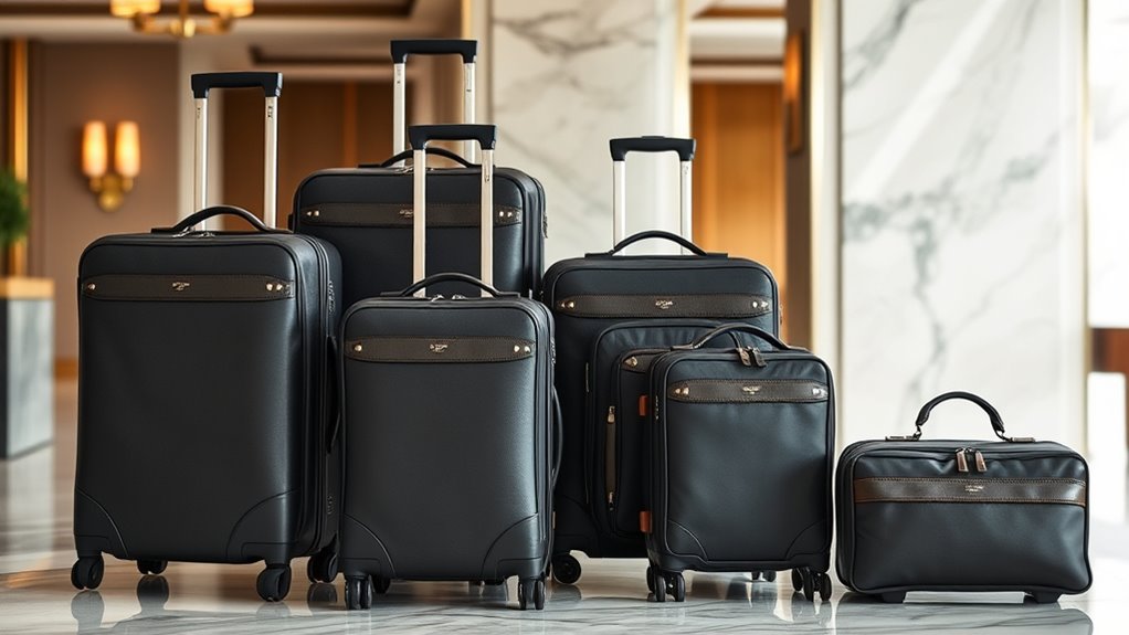 luxury durable travel luggage
