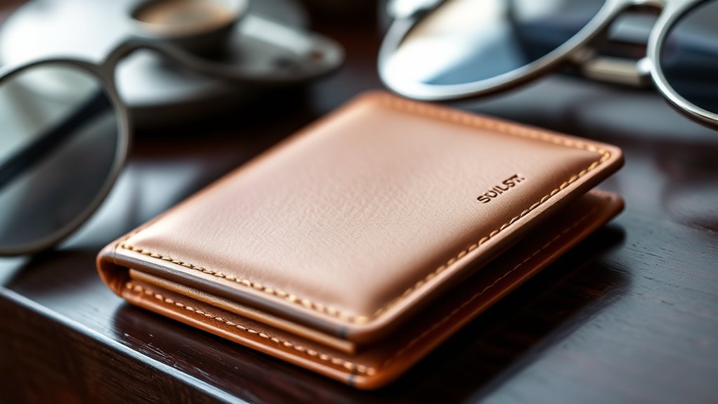 luxury leather wallet essentials