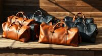 luxury leather weekend bags