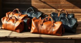 luxury leather weekend bags