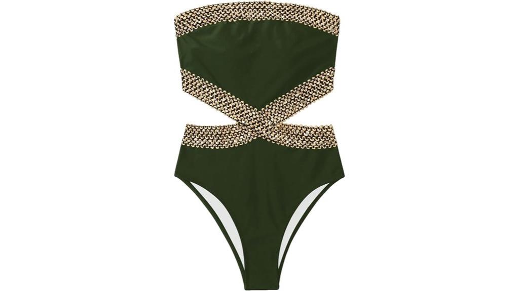 milumia strapless one piece