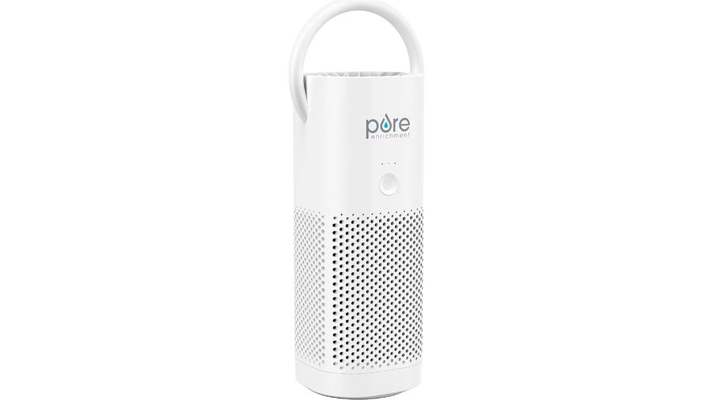 mini white portable air purifier