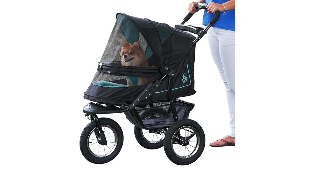 no zip push button stroller