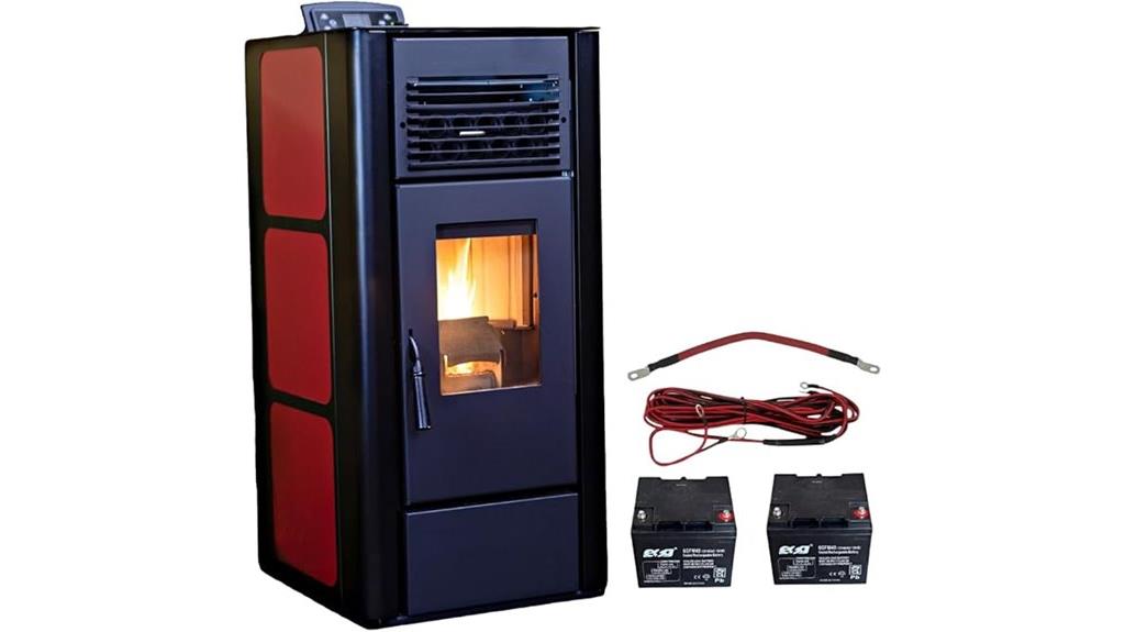 pellet stove with backup