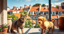 pets reacting to empty space