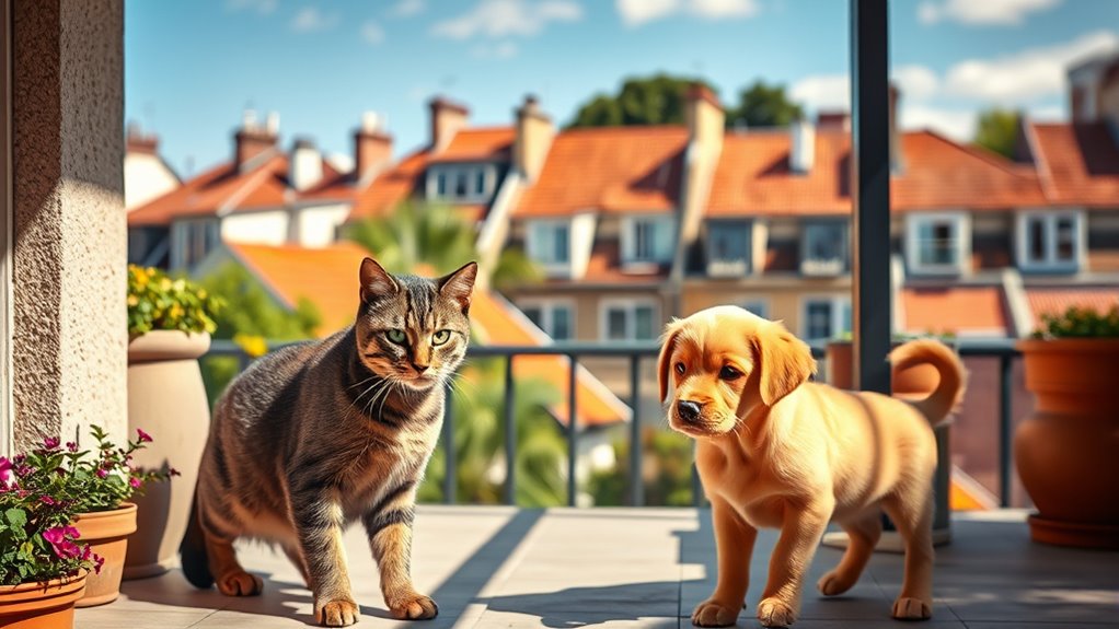 pets reacting to empty space