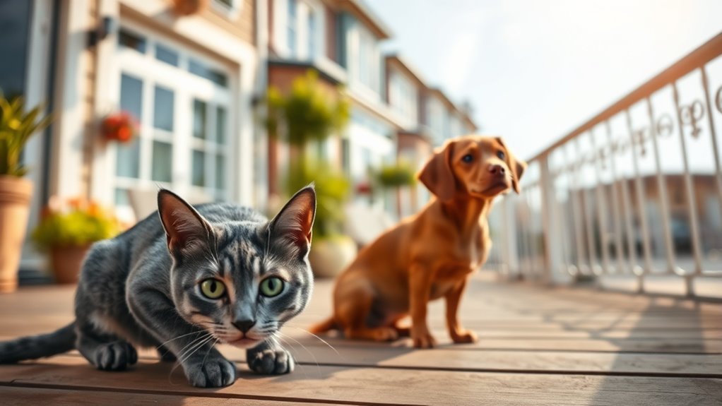 pets reacting to empty space