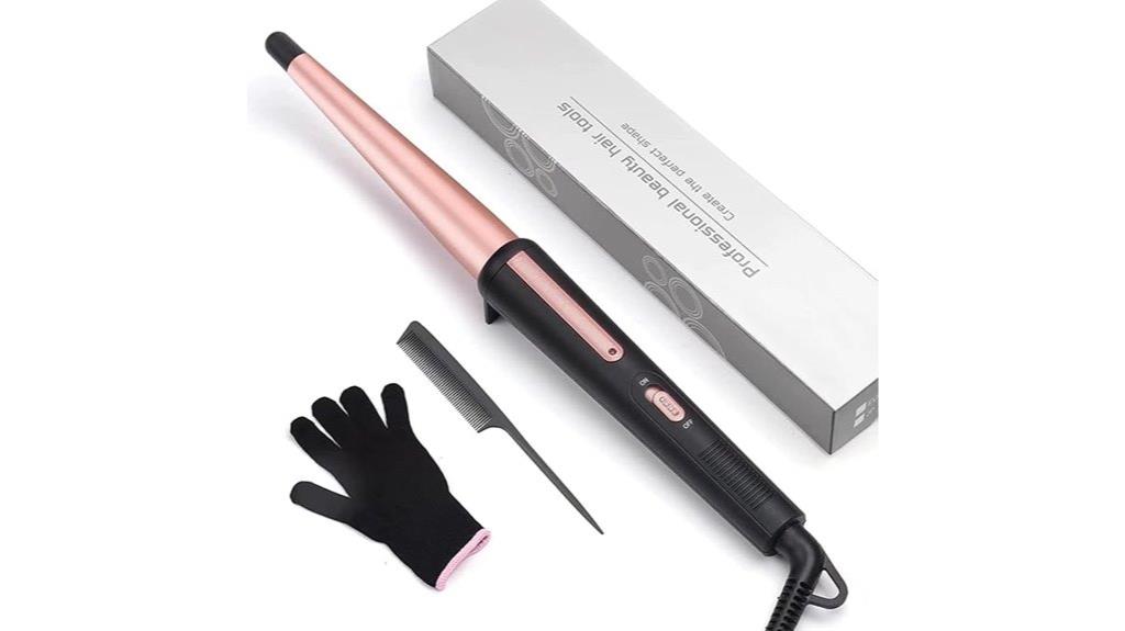 pink ceramic tapered wand