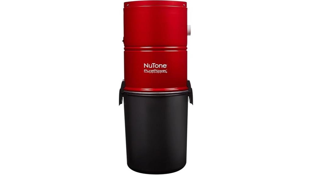 powerful central vacuum unit
